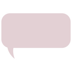 Pastel speech bubble rounded rectangle