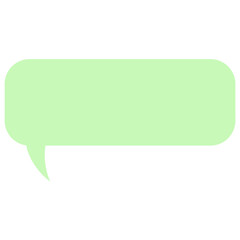 Pastel speech bubble rounded rectangle
