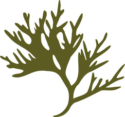 Leaves stamp imprint PNG