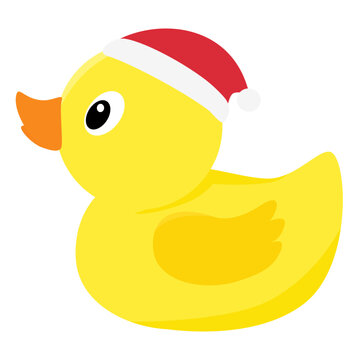 Christmas yellow rubber duck