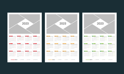 1 Page Wall Calendar 2023