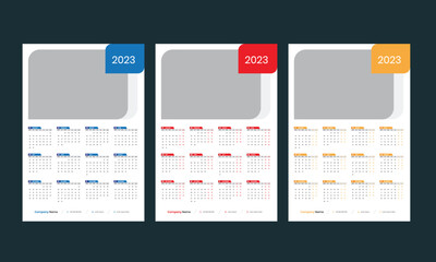 1 Page Wall Calendar 2023