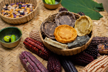Traditional Mexican food and ingredients