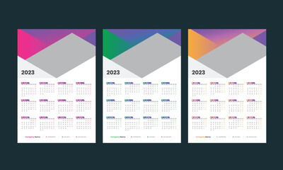 1 Page Wall Calendar 2023