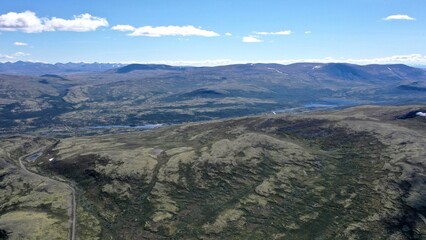 plateau et montagne au centre de la Norvège Hardangervidda