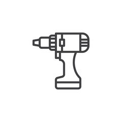 Cordless Drill line icon