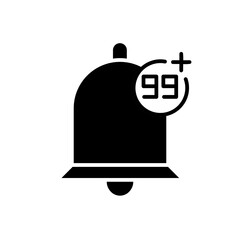 notification bell glyph icon