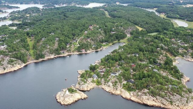 c&ocirc;te et littoral norv&eacute;gien entre Oslo et G&ouml;teborg