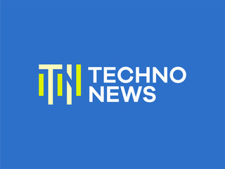 Techonology and newes logo template for corporate identity branding company news