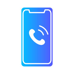 phone call gradient icon