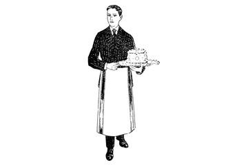 Pastry Chef – Vintage Illustration