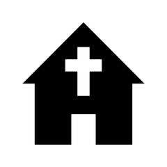Obraz premium Church Vector Icon