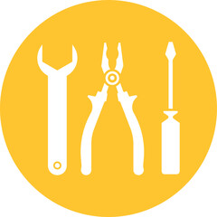 repairing tools Vector icon which is suitable for commercial work and easily modify or edit it
