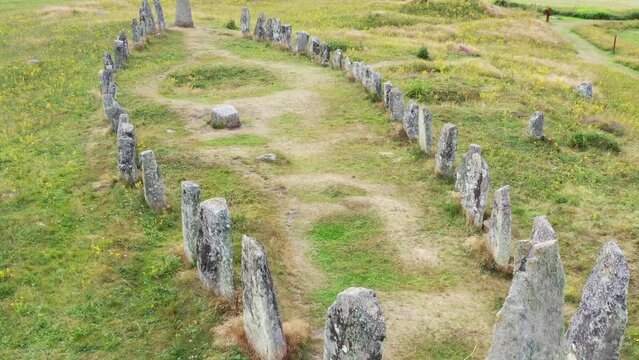 site pr&eacute;historique de Anundsh&ouml;g en su&egrave;de pr&egrave;s de V&auml;ster&aring;s