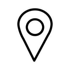 maps and location line icon