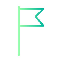 Obraz premium flag gradient icon
