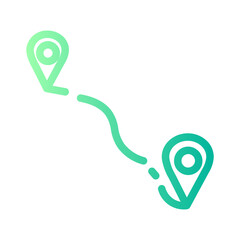 gps navigation gradient icon