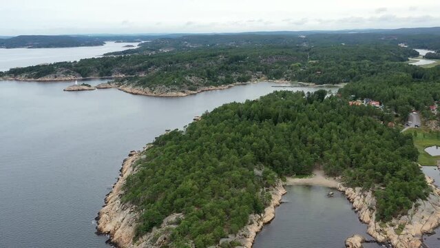 c&ocirc;te et littoral norv&eacute;gien entre Oslo et G&ouml;teborg