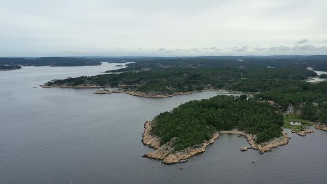 c&ocirc;te et littoral norv&eacute;gien entre Oslo et G&ouml;teborg