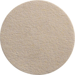 Blank round paper sticker label isolated on white background