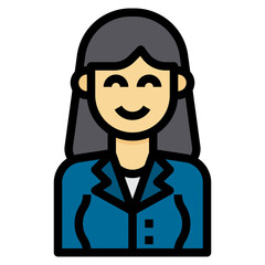 avatar filled outline icon