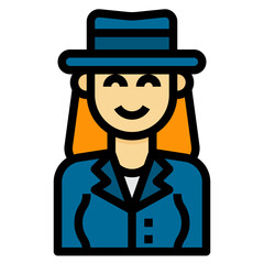 avatar filled outline icon