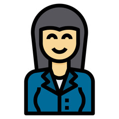 avatar filled outline icon