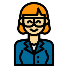 avatar filled outline icon
