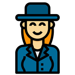 avatar filled outline icon