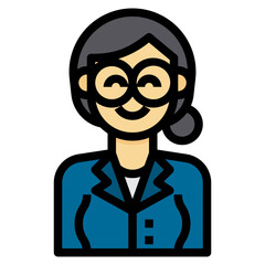 avatar filled outline icon