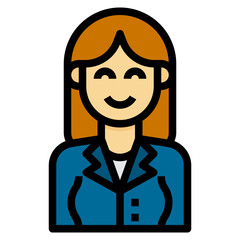 avatar filled outline icon