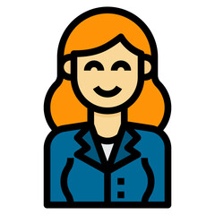 avatar filled outline icon