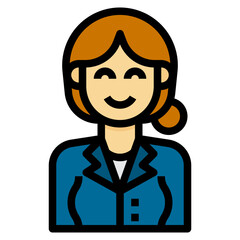 avatar filled outline icon