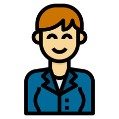 avatar filled outline icon