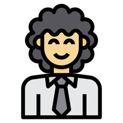 avatar filled outline icon