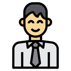 avatar filled outline icon