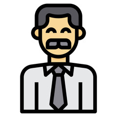 avatar filled outline icon