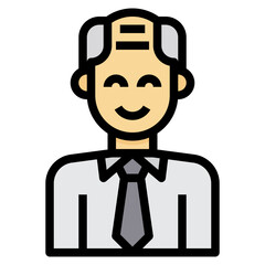 avatar filled outline icon