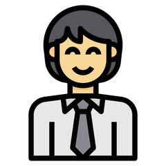 avatar filled outline icon