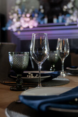 Festive table setting, luxary wedding decor
