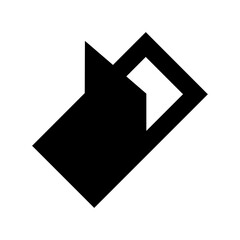 Tri Fold Brochure Flat Vector Icon