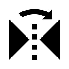 Criss Cross Arrows Flat Vector Icon