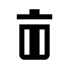 Dustbin Flat Vector Icon