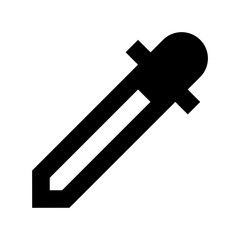 Pipette Flat Vector Icon