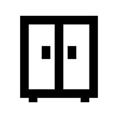 Wardrobe Flat Vector Icon