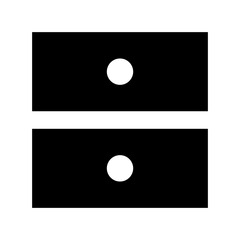 Chest of Drawers Flat Vector Icon 