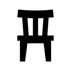 Chair Flat Vector Icon 
