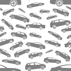 Sports Car Seamless Pattern on White Background. Best Car Seamless Pattern Design. Sports car seamless pattern design. for printed products such as wallpaper, or car seamless pattern background design