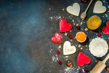 Valentine baking background