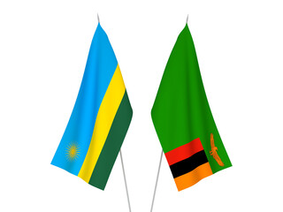 Republic of Rwanda and Republic of Zambia flags